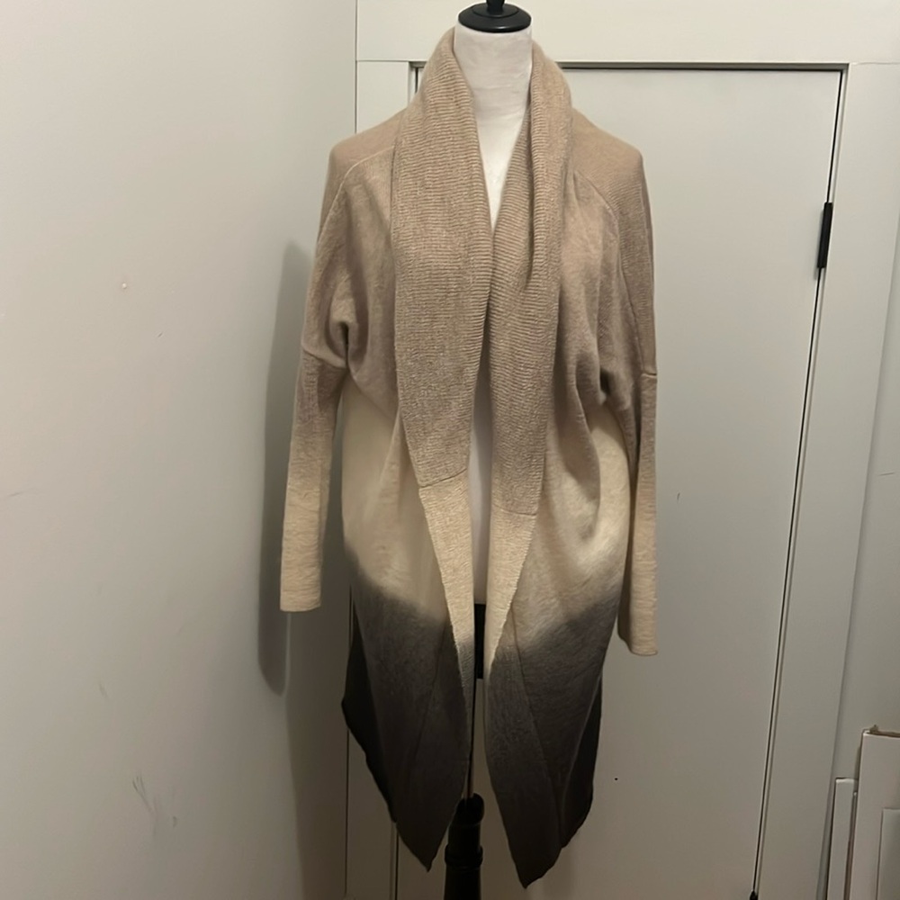 Beautiful stories XL wrap tri color sweater